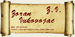 Zoran Vukovojac vizit kartica